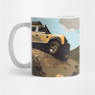 Landrover Defender Classic at the Blue Rag Range Track, Australia Mug